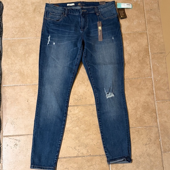 Kut from the Kloth Denim - Kut from the Kloth Dark Wash MIA toothpick Skinny Jeans for Women size 14